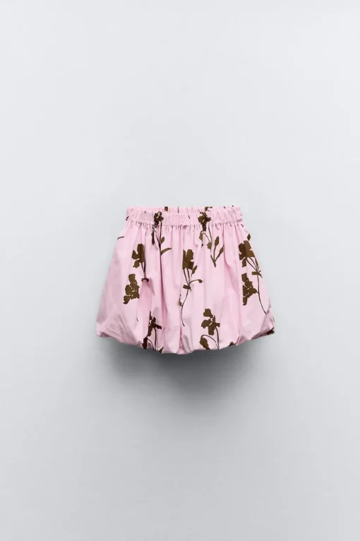 FALDA GLOBO ESTAMPADA
