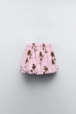 FALDA GLOBO ESTAMPADA