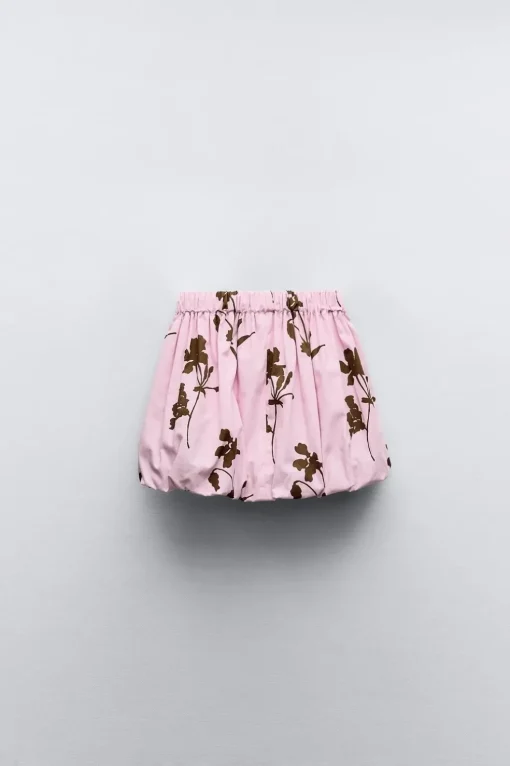 FALDA GLOBO ESTAMPADA