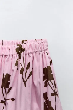 FALDA GLOBO ESTAMPADA