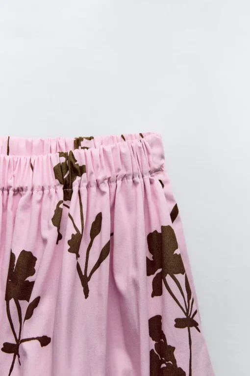 FALDA GLOBO ESTAMPADA