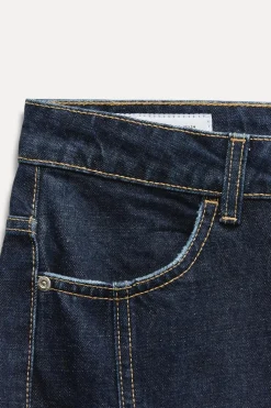 FALDA MIDI DENIM TRF