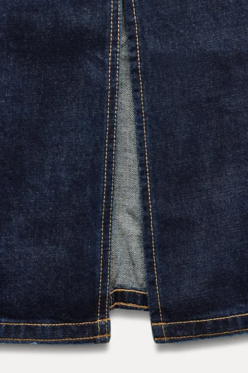 FALDA MIDI DENIM TRF