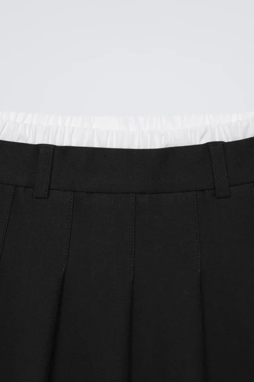 FALDA TABLAS DOBLE CINTURILLA