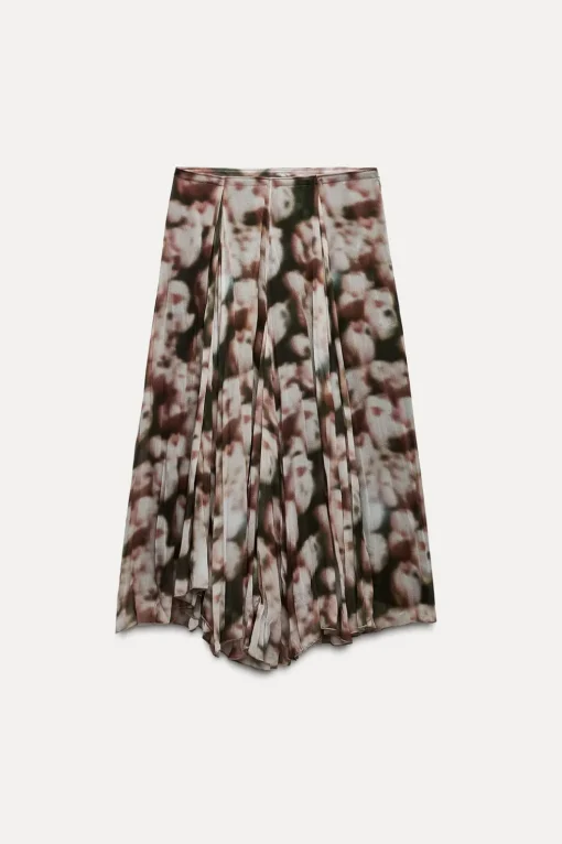 FALDA TABLAS ESTAMPADA ZW COLLECTION