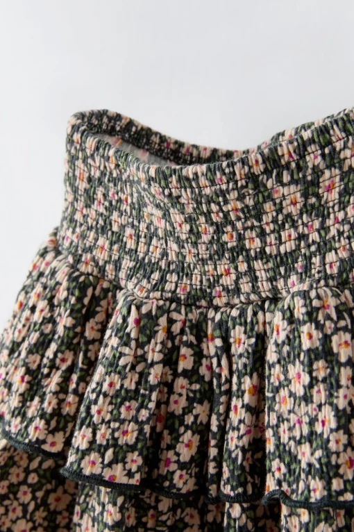 FALDA VOLANTES ESTAMPADO