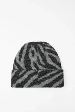 GORRO BEANIE PUNTO ESTAMPADO ANIMAL