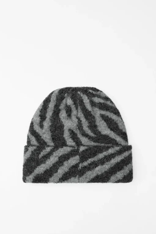 GORRO BEANIE PUNTO ESTAMPADO ANIMAL