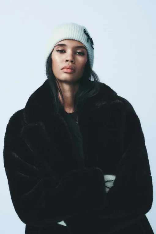 GORRO BEANIE PUNTO LAZO ABALORIOS