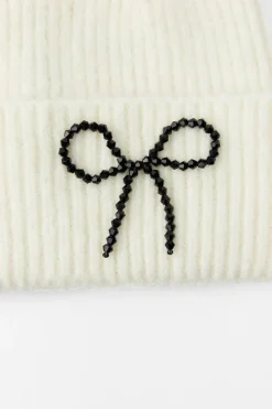 GORRO BEANIE PUNTO LAZO ABALORIOS