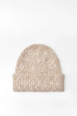 GORRO BEANIE PUNTO LENTEJUELAS