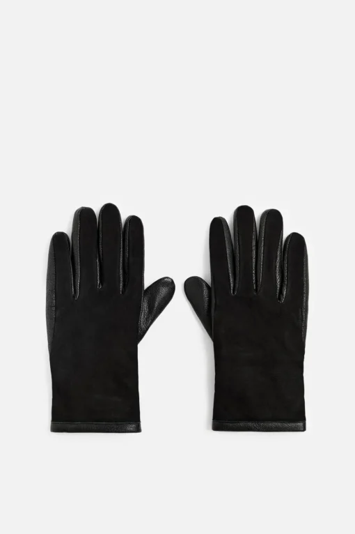 GUANTES PIEL COMBINADA