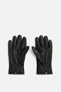 GUANTES PIEL COMBINADA