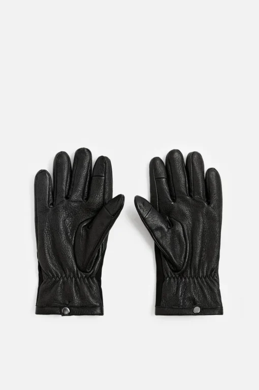 GUANTES PIEL COMBINADA