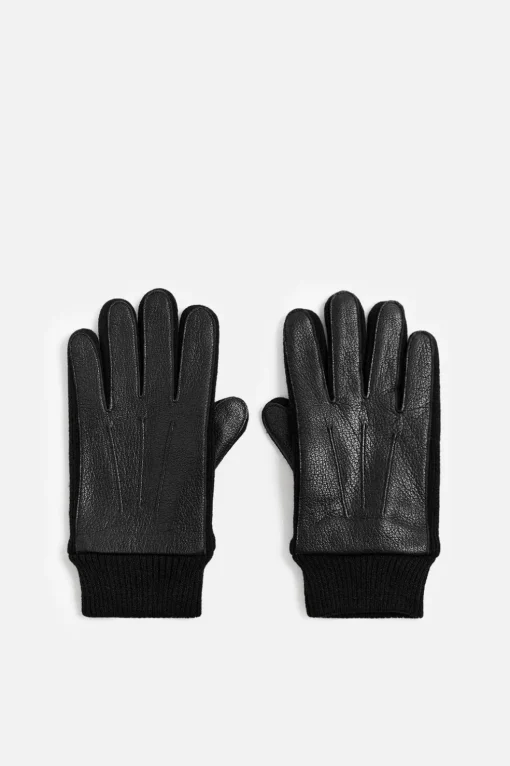 GUANTES PIEL COMBINADOS