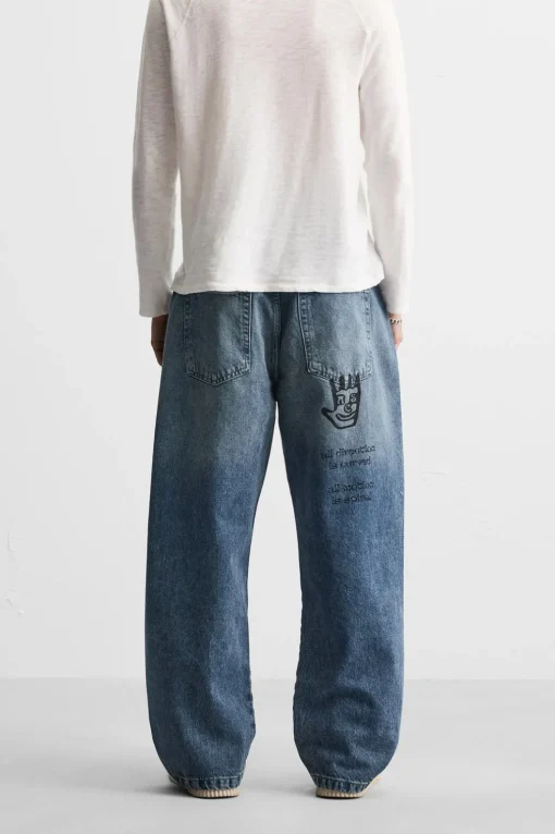 JEANS BAGGY FIT ESTAMPADOS X ALL CAPS STUDIO