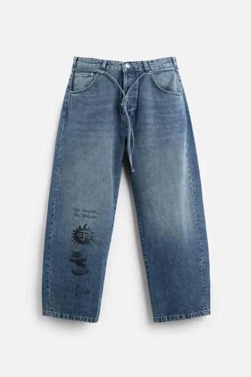 JEANS BAGGY FIT ESTAMPADOS X ALL CAPS STUDIO