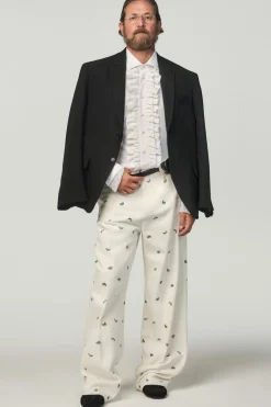JEANS BORDADO BANANA X STEFANO PILATI