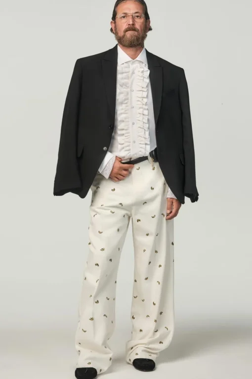 JEANS BORDADO BANANA X STEFANO PILATI