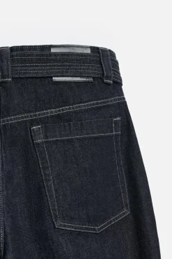JEANS PLIEGUES CINTURÓN