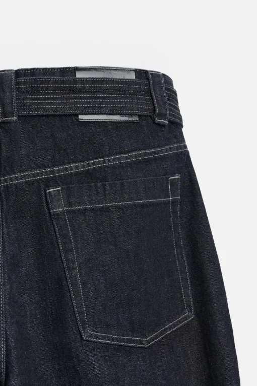 JEANS PLIEGUES CINTURÓN