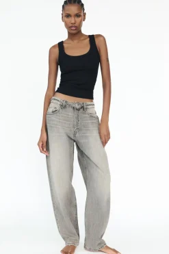 JEANS TAILORED BALLOON TIRO MEDIO