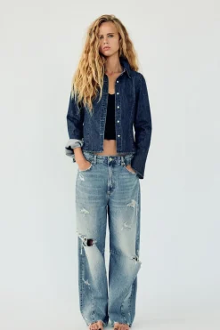 JEANS TRF BAGGY BALLOON ROTOS TIRO MEDIO