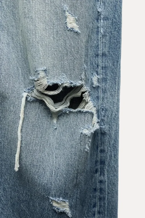 JEANS TRF BAGGY BALLOON ROTOS TIRO MEDIO