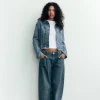 JEANS TRF BALLOON CROPPED TIRO MEDIO