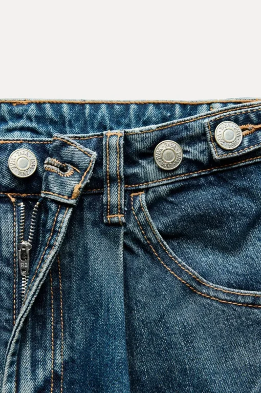 JEANS TRF BALLOON CROPPED TIRO MEDIO