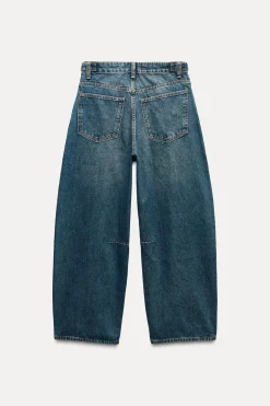 JEANS TRF BALLOON CROPPED TIRO MEDIO