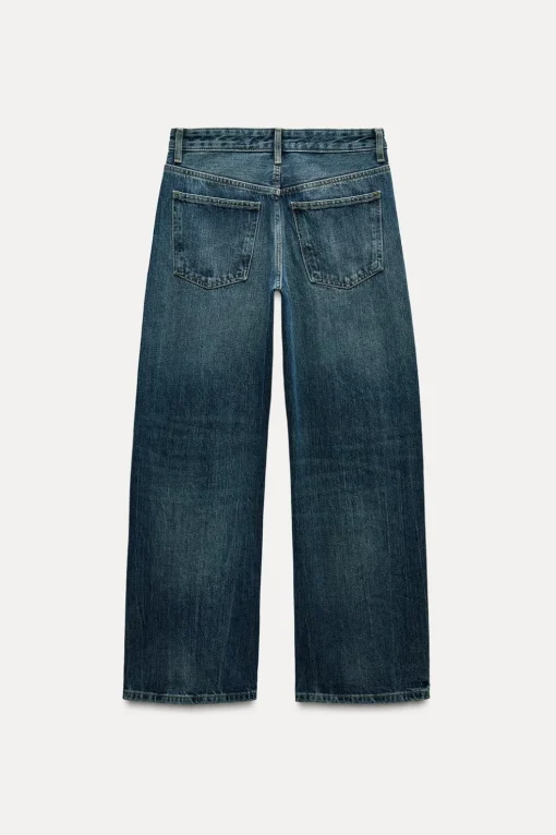 JEANS TRF BALLOON CURVED LEG TIRO MEDIO