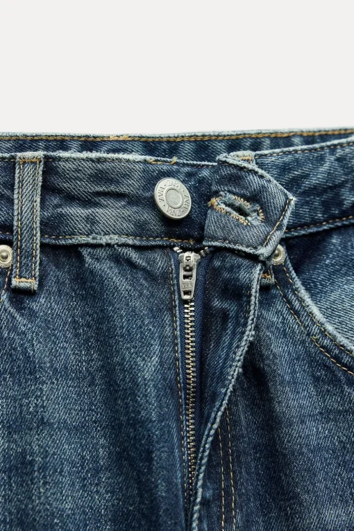 JEANS TRF BALLOON CURVED LEG TIRO MEDIO