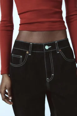 JEANS TRF BALLOON FLOCK