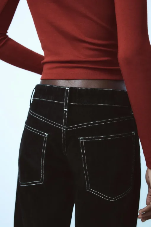 JEANS TRF BALLOON FLOCK