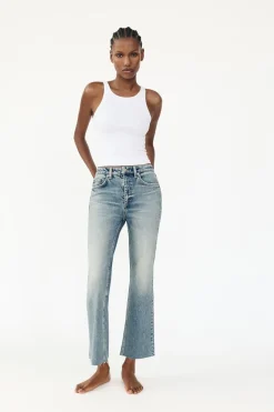 JEANS TRF CROPPED FLARE TIRO ALTO