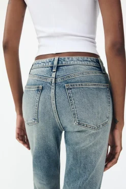 JEANS TRF CROPPED FLARE TIRO ALTO
