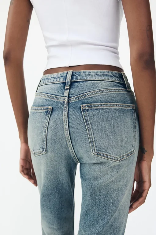 JEANS TRF CROPPED FLARE TIRO ALTO