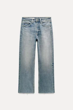 JEANS TRF CROPPED FLARE TIRO ALTO