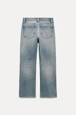 JEANS TRF CROPPED FLARE TIRO ALTO