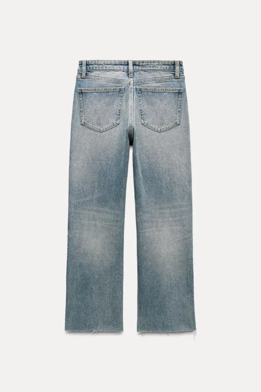 JEANS TRF CROPPED FLARE TIRO ALTO