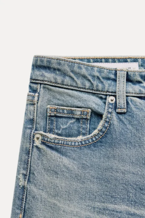 JEANS TRF CROPPED FLARE TIRO ALTO