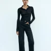 JEANS TRF MOM FIT TIRO ALTO
