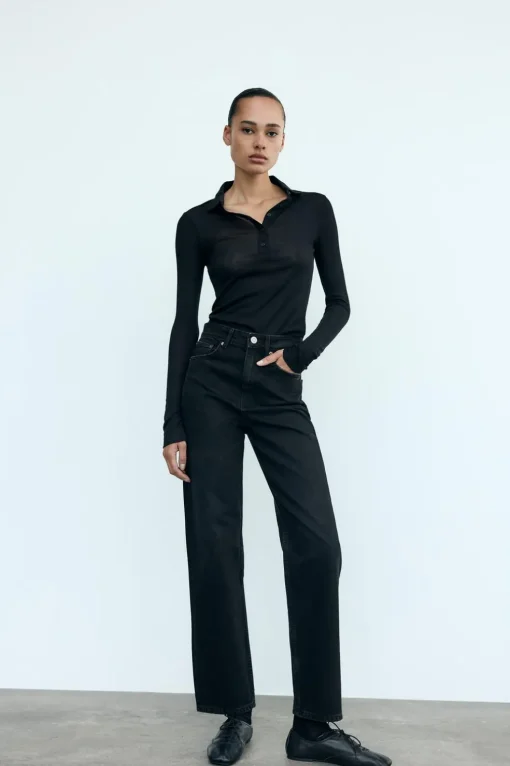 JEANS TRF MOM FIT TIRO ALTO