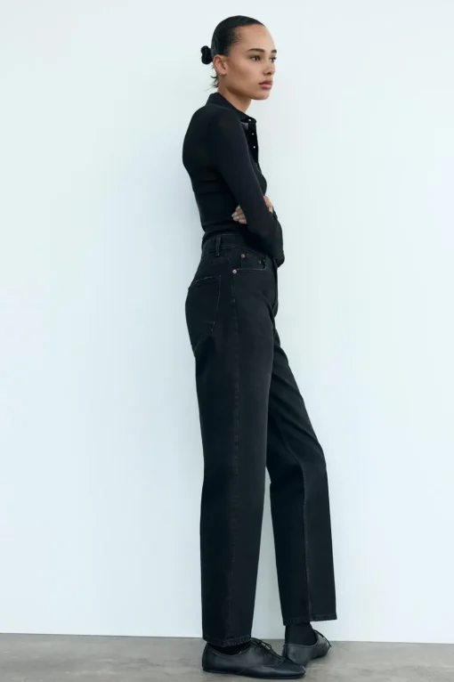 JEANS TRF MOM FIT TIRO ALTO