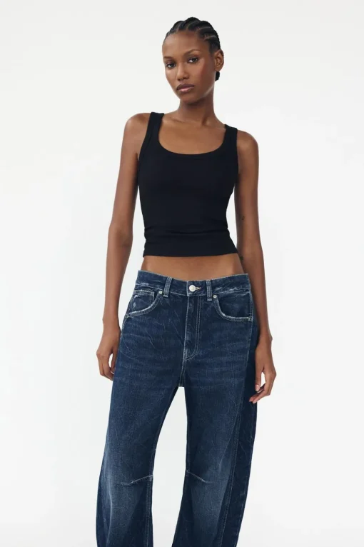 JEANS TRF RELAXED BALLOON TIRO MEDIO