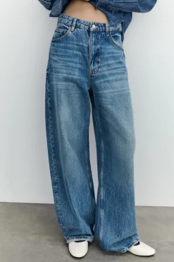 JEANS TRF RELAXED OVERSIZE TIRO MEDIO