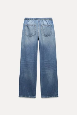 JEANS TRF RELAXED PIJAMERO TIRO MEDIO