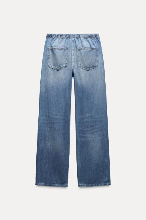 JEANS TRF RELAXED PIJAMERO TIRO MEDIO