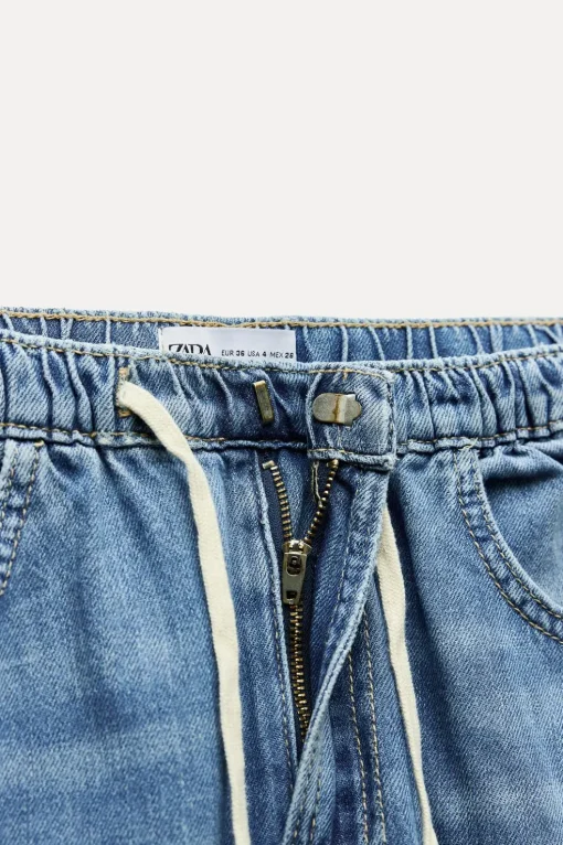 JEANS TRF RELAXED PIJAMERO TIRO MEDIO